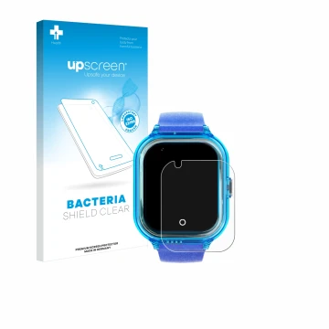 Front side of a product packaging with the brand logo upscreen. Next to it is the device SaveFamily Enjoy shown with the corre