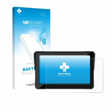 Front side of a product packaging with the brand logo upscreen. Next to it is the device Carpuride W702B 7