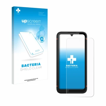 Front side of a product packaging with the brand logo upscreen. Next to it is the device Gigaset GX4 Pro shown with the corres