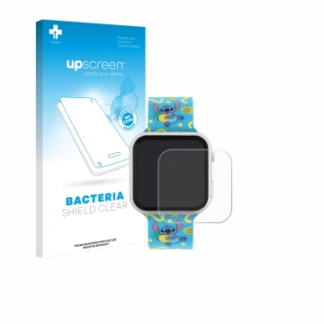 Front side of a product packaging with the brand logo upscreen. Next to it is the device Disney Stitch LAS4038 shown with the 