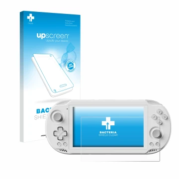 Front side of a product packaging with the brand logo upscreen. Next to it is the device AYN Odin 2 Mini shown with the corres