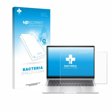 Front side of a product packaging with the brand logo upscreen. Next to it is the device HP EliteBook x360 1040 14 G11 2-in-1 