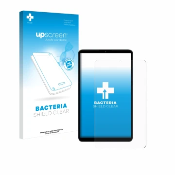 Front side of a product packaging with the brand logo upscreen. Next to it is the device Xiaomi Redmi Pad SE 8.7 shown with th