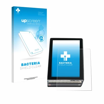 Front side of a product packaging with the brand logo upscreen. Next to it is the device Renault Capture 2024 10,4