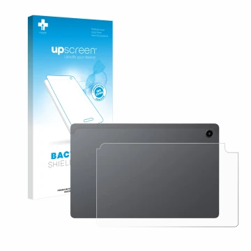 Front side of a product packaging with the brand logo upscreen. Next to it is the device Alldocube iPlay 60 Mini Pro (Back) sh