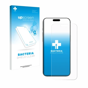 Front side of a product packaging with the brand logo upscreen. Next to it is the device Apple iPhone 16 Pro Max shown with th