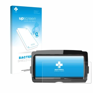 Front side of a product packaging with the brand logo upscreen. Next to it is the device Harley Davidson Soundstream V2 shown 