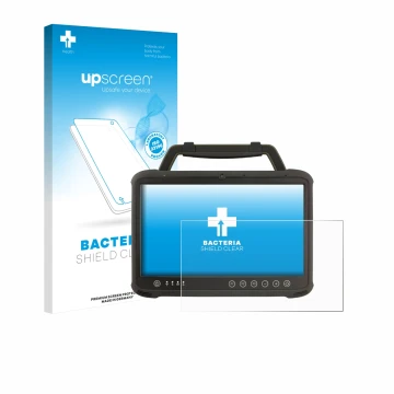 Front side of a product packaging with the brand logo upscreen. Next to it is the device Winmate M133WK shown with the corresp