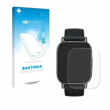 Front side of a product packaging with the brand logo upscreen. Next to it is the device Xiaomi Redmi Watch 5 Lite shown with 