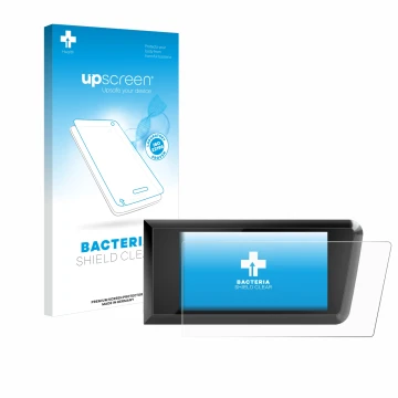 Front side of a product packaging with the brand logo upscreen. Next to it is the device Bosch Purion 400 shown with the corre