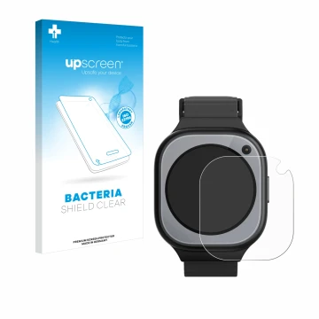 Front side of a product packaging with the brand logo upscreen. Next to it is the device Xplora X6Pro shown with the correspon