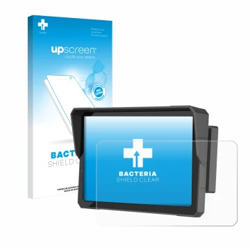 Front side of a product packaging with the brand logo upscreen. Next to it is the device Carpuride W702B Pro 7