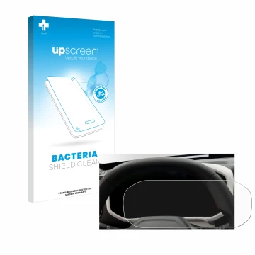 Front side of a product packaging with the brand logo upscreen. Next to it is the device Dacia Duster Tacho (2024) shown with 