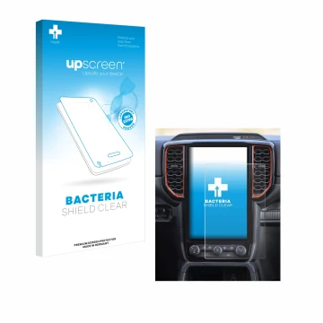 Front side of a product packaging with the brand logo upscreen. Next to it is the device Ford Ranger XLT (2024) shown with the