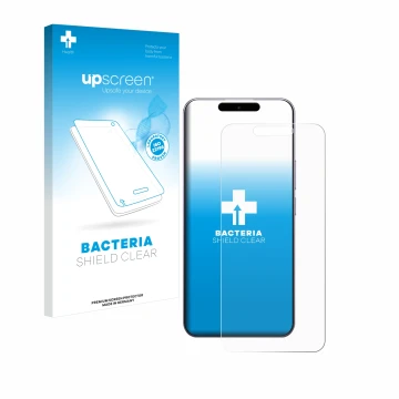 Front side of a product packaging with the brand logo upscreen. Next to it is the device Oukitel P1 shown with the correspondi