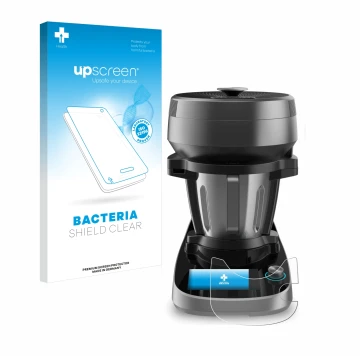 Front side of a product packaging with the brand logo upscreen. Next to it is the device Cecotec Mambo Victory XL shown with t