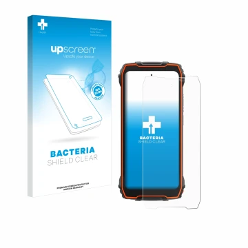 Front side of a product packaging with the brand logo upscreen. Next to it is the device Blackview Oscal Pilot 1 shown with th