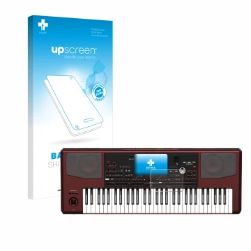 Front side of a product packaging with the brand logo upscreen. Next to it is the device KORG Pa700 shown with the correspondi