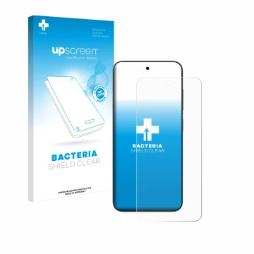 Front side of a product packaging with the brand logo upscreen. Next to it is the device ZTE Blade V70 shown with the correspo