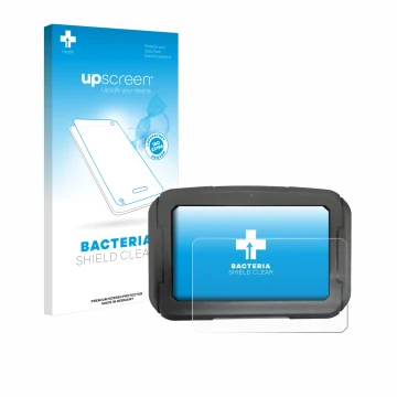 Front side of a product packaging with the brand logo upscreen. Next to it is the device Harley Davidson Pan America 1250 2021