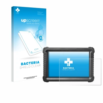 Front side of a product packaging with the brand logo upscreen. Next to it is the device iCarsoft CR Ultra shown with the corr