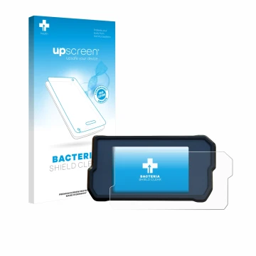 Front side of a product packaging with the brand logo upscreen. Next to it is the device KTM RC125 / RC390 2022+ shown with th