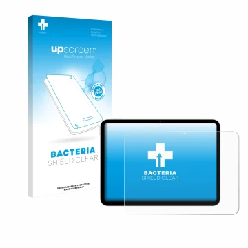 Front side of a product packaging with the brand logo upscreen. Next to it is the device Apple iPad A16 11