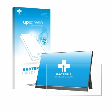 Front side of a product packaging with the brand logo upscreen. Next to it is the device Arzopa Z1RC 16