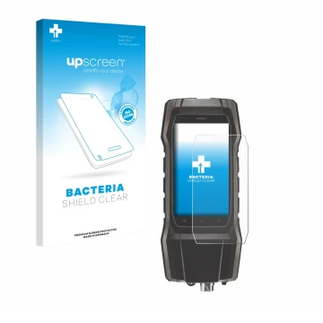 Front side of a product packaging with the brand logo upscreen. Next to it is the device Testo 300 shown with the correspondin