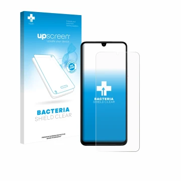 Front side of a product packaging with the brand logo upscreen. Next to it is the device Xiaomi Poco C71 shown with the corres