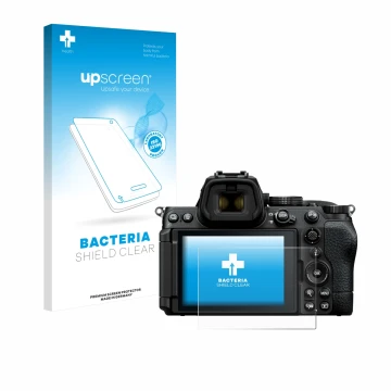 Front side of a product packaging with the brand logo upscreen. Next to it is the device Nikon Z5 II shown with the correspond