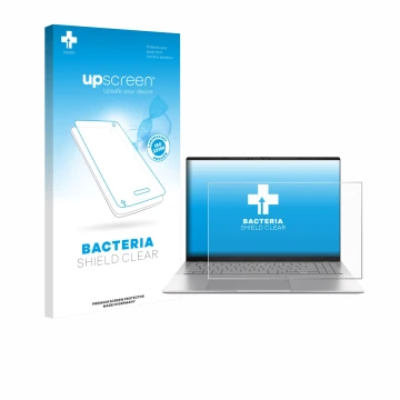 Front side of a product packaging with the brand logo upscreen. Next to it is the device ASUS Vivobook S16 S3607 shown with th