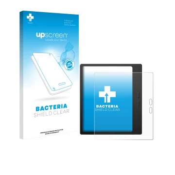 Front side of a product packaging with the brand logo upscreen. Next to it is the device Boox Go 7 shown with the correspondin