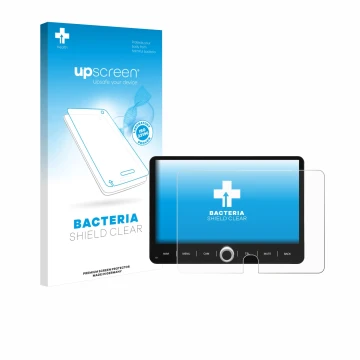 Front side of a product packaging with the brand logo upscreen. Next to it is the device Dynavin D9-JP Plus 10.1