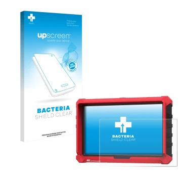 Front side of a product packaging with the brand logo upscreen. Next to it is the device Lilliput A7s 7