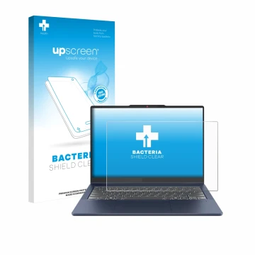 Front side of a product packaging with the brand logo upscreen. Next to it is the device Lenovo IdeaPad 5 2-in-1 Gen 10 14