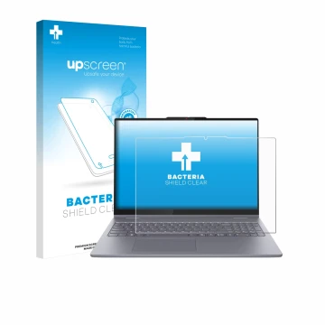 Front side of a product packaging with the brand logo upscreen. Next to it is the device Lenovo IdeaPad 5 2-in-1 14AKP10 shown