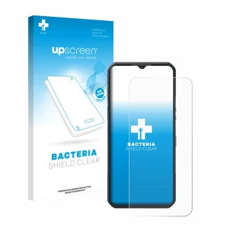 Front side of a product packaging with the brand logo upscreen. Next to it is the device Oukitel WP55 Pro shown with the corre