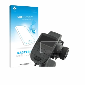 Front side of a product packaging with the brand logo upscreen. Next to it is the device Radiomaster MT12 shown with the corre