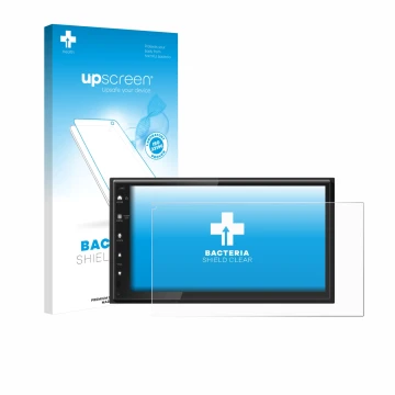 Front side of a product packaging with the brand logo upscreen. Next to it is the device Kenwood DMX6523DABS shown with the co