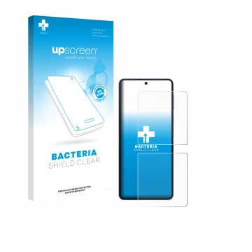 Front side of a product packaging with the brand logo upscreen. Next to it is the device Samsung Galaxy Z Flip 7 shown with th