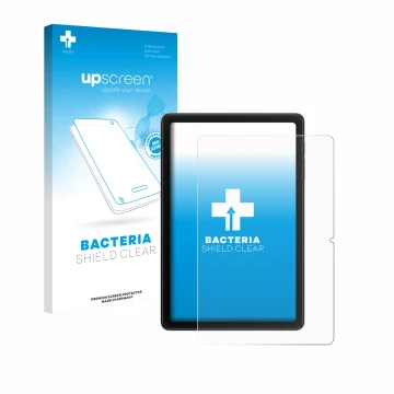 Front side of a product packaging with the brand logo upscreen. Next to it is the device Blackview Tab 20 WiFi shown with the 