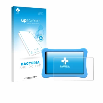 Front side of a product packaging with the brand logo upscreen. Next to it is the device Awow funtab 1001 10.1