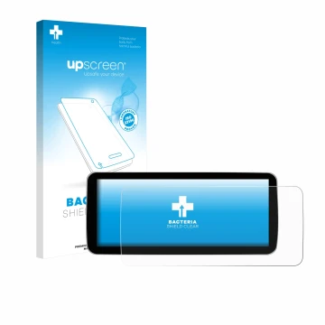 Front side of a product packaging with the brand logo upscreen. Next to it is the device Ninetom Car Radio 12.3