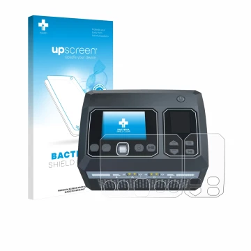 Front side of a product packaging with the brand logo upscreen. Next to it is the device SkyRc D750 Mix shown with the corresp