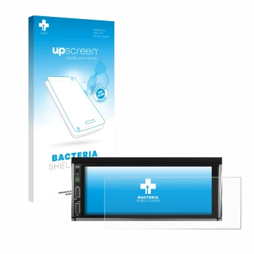 Front side of a product packaging with the brand logo upscreen. Next to it is the device Hikity Carplay 6.86