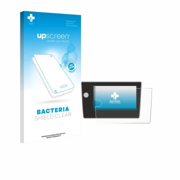 Front side of a product packaging with the brand logo upscreen. Next to it is the device Volkswagen Polo Life 2024 shown with 