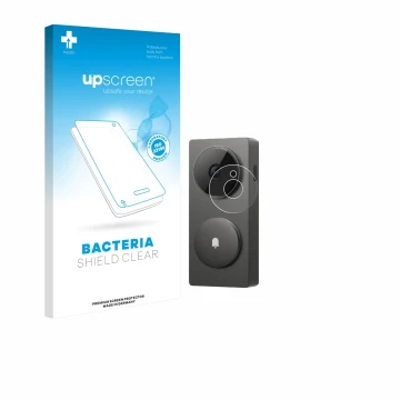 Front side of a product packaging with the brand logo upscreen. Next to it is the device Aqara Hub G410 shown with the corresp
