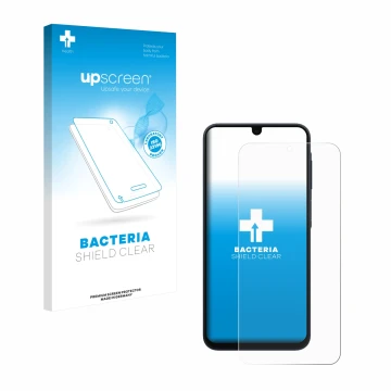 Front side of a product packaging with the brand logo upscreen. Next to it is the device Samsung Galaxy A17 5G shown with the 