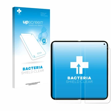 Front side of a product packaging with the brand logo upscreen. Next to it is the device Google Pixel 10 Pro Fold (Inner displ